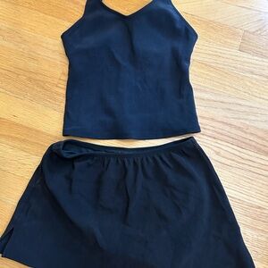Black Tankini Skirted Swimsuit Size 8